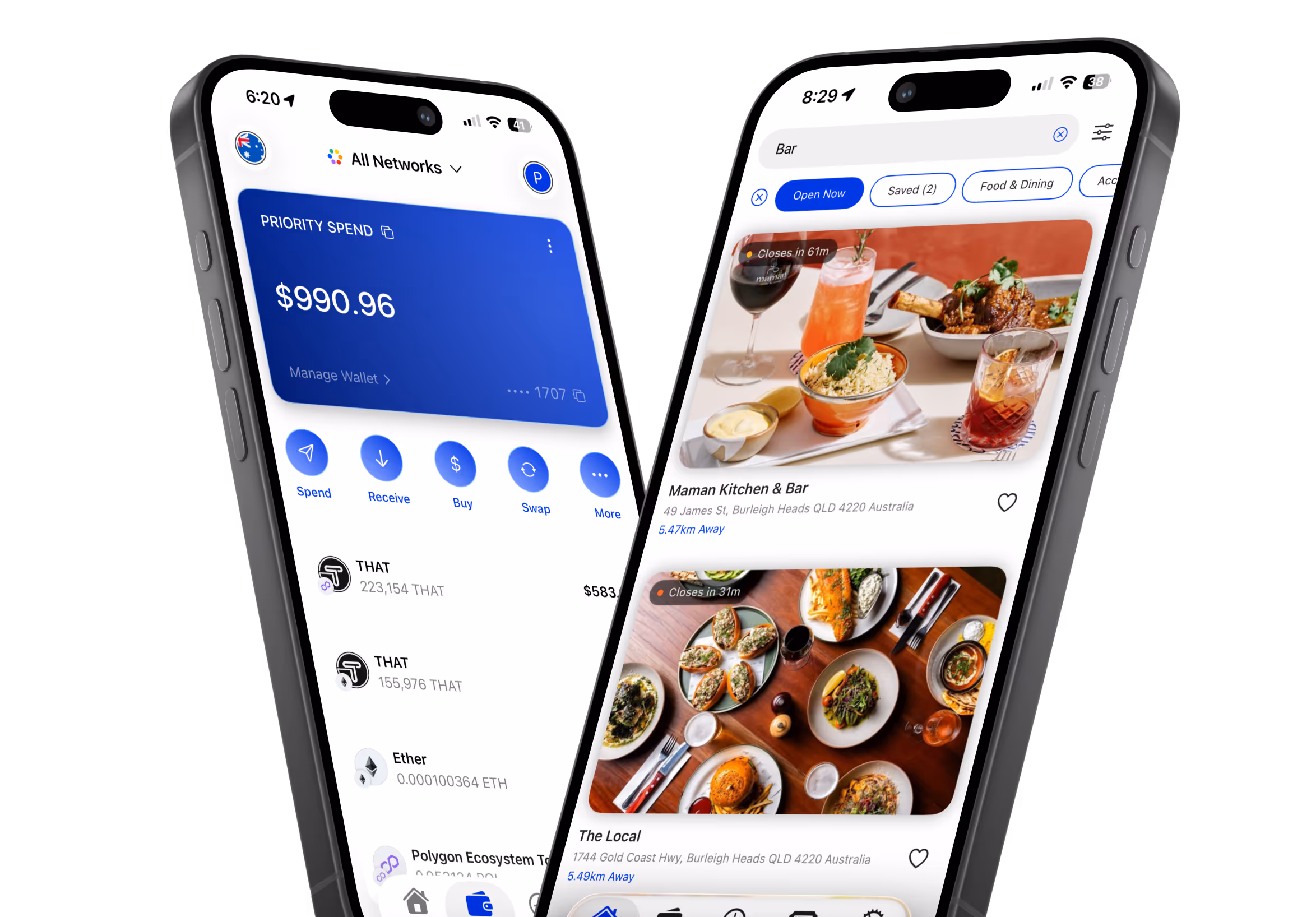 The THAT app — wallet and merchant directory